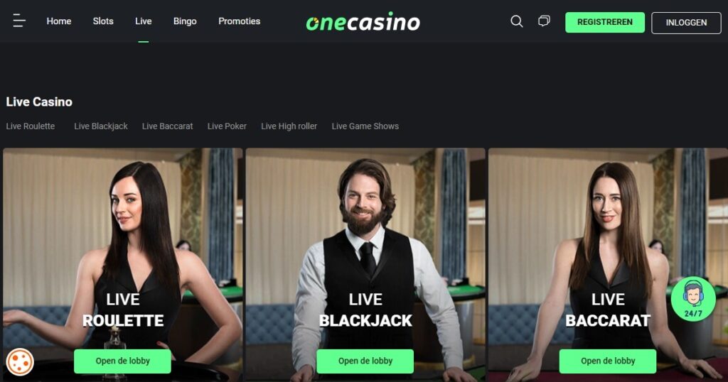 one casino nl live casino pagina
