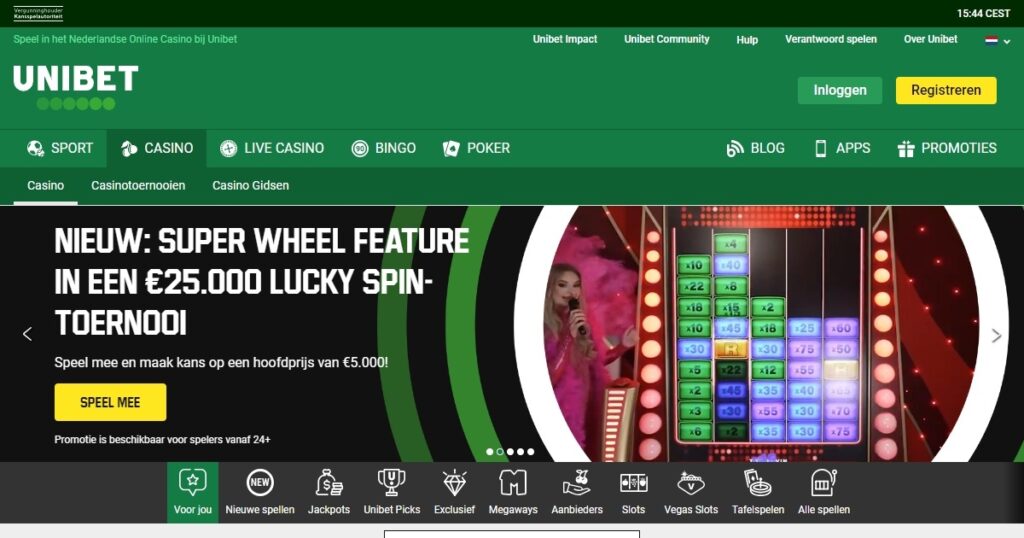 www.unibet.nl casino spellen pagina